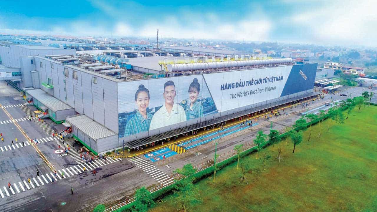 Thai Nguyen에 삼성의 세계 최대 스마트폰 공장이 있다